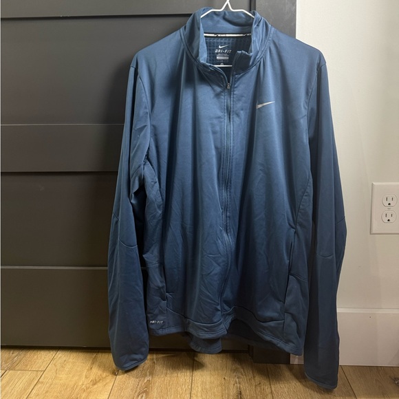 Nike Dri-FIT Training Full Zip Jacket Blue 883914-460 Men’s Size Large Running - Picture 2 of 13